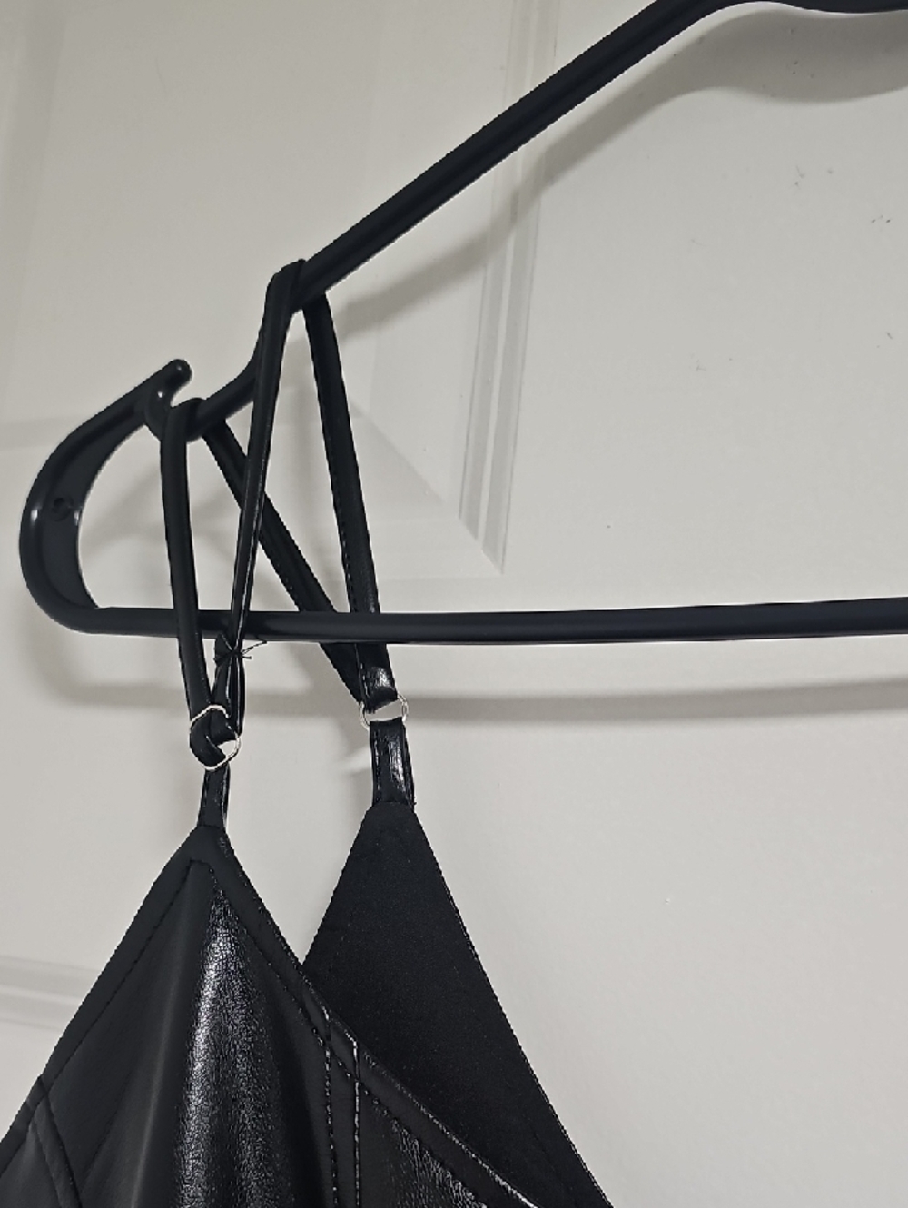 Forever 21 Black Faux Leather Slip Dress - Picture 7 of 7